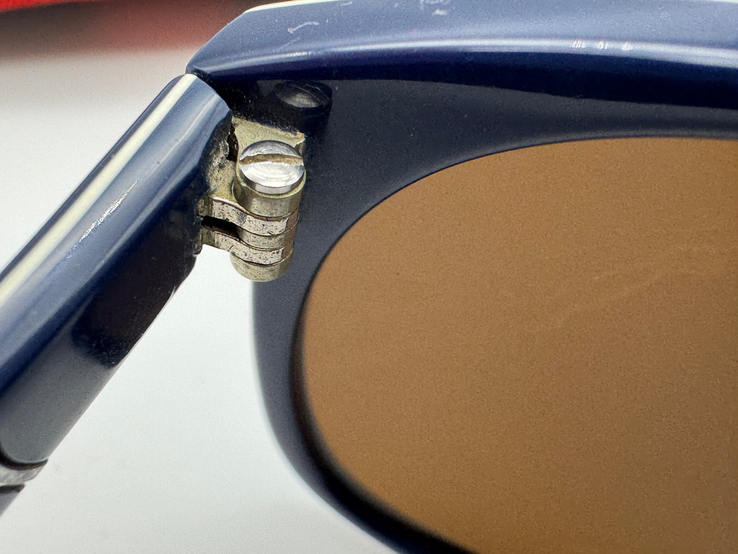 Vintage Persol Ratti 649/3 Sport 54mm Blue / White - Silver Mirror