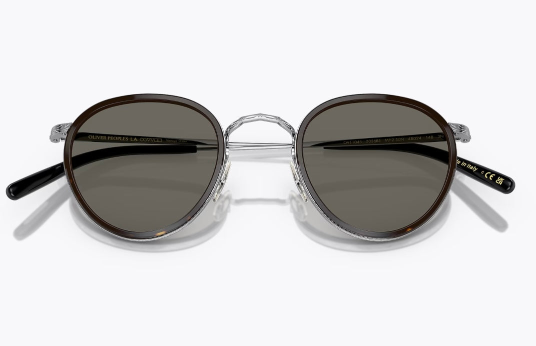 Oliver Peoples MP-2 48mm Black / 362 Gradient Silver / Carbon Gray 5036R5 NEW