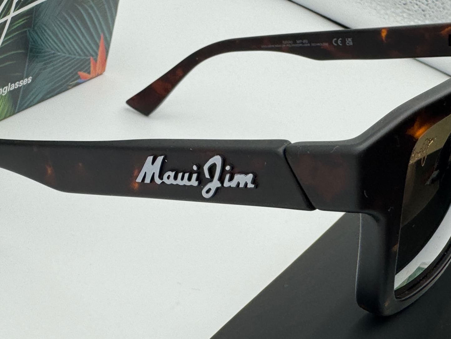 Maui Jim Kahiko 53mm Matte Dark Havana H635-10 Maui Pure HCL Polarized Lens Japan NEW