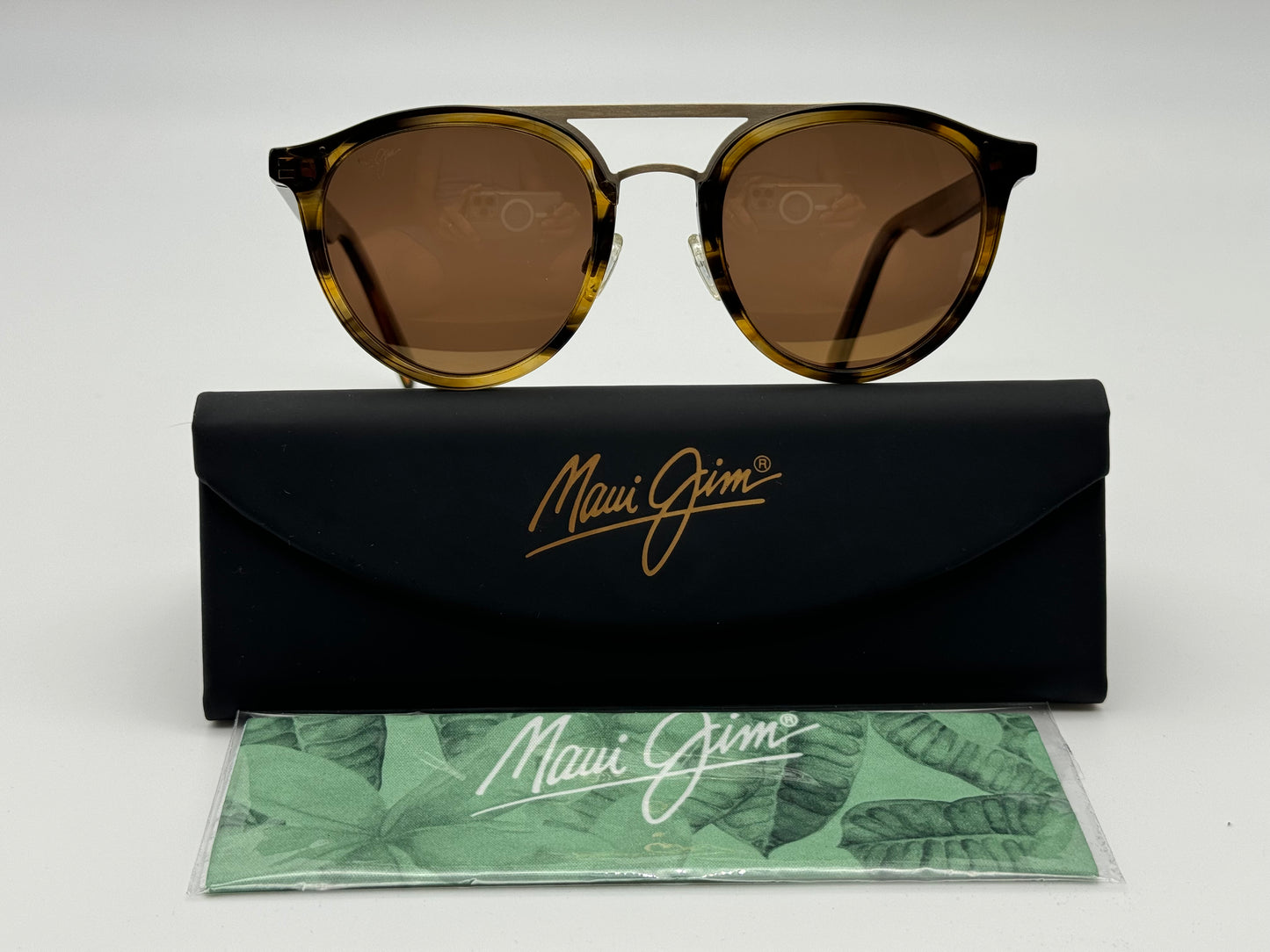 Maui Jim Sunny Days 49mm H526-21D Honey Smoke / HCL Bronze Polarized Sunglasses Italy NEW missing box