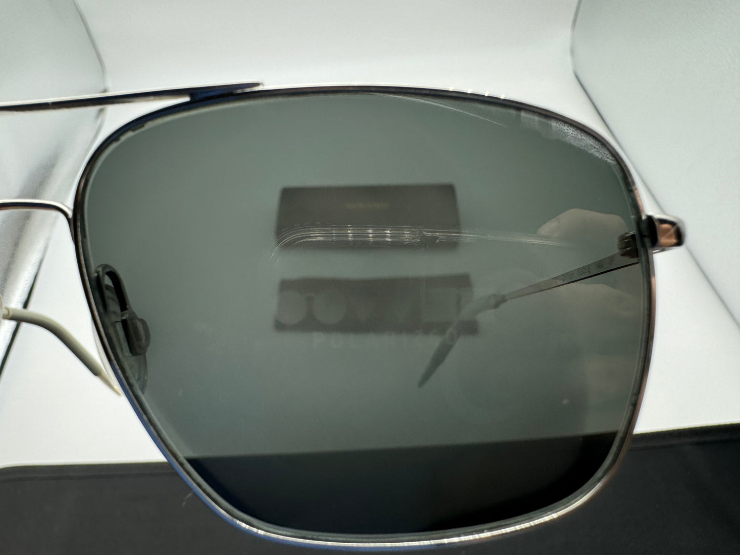 Oliver Peoples Clifton 58mm OV 1150 Midnight Express VFX Polarized Glass Lens 5036 / P2 Italy Preowned