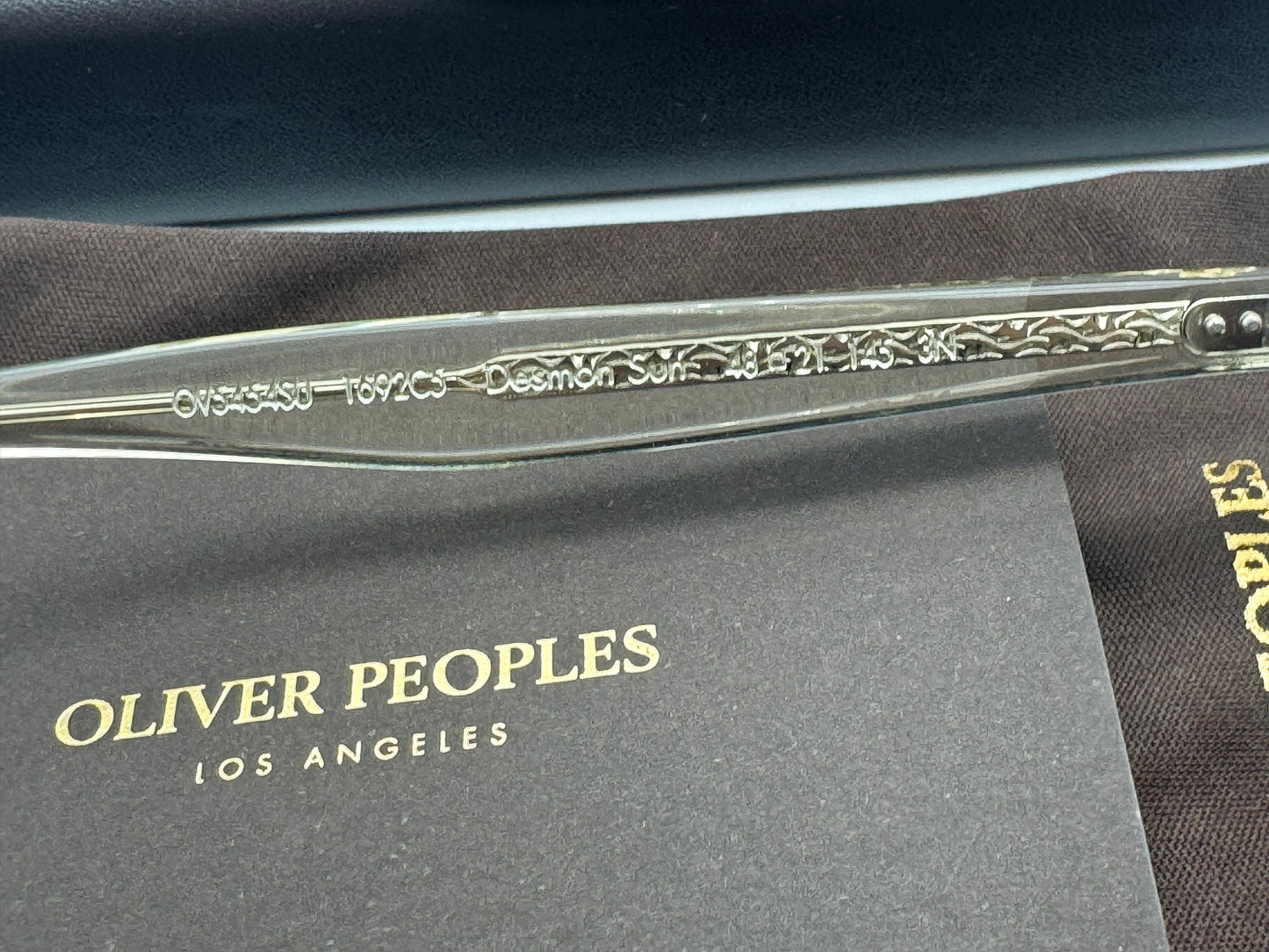 Oliver Peoples Desmon Sun 50mm Limited Edition Pale Citrine / Burgundy OV 5454 1692C5 Italy NEW