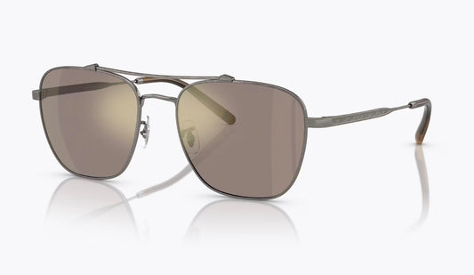 Oliver Peoples Brunello Cucinelli Marsan 55mm Photochromic Chrome Taupe / Antique Pewter OV 1322 Titanium 52445D JAPAN NEW