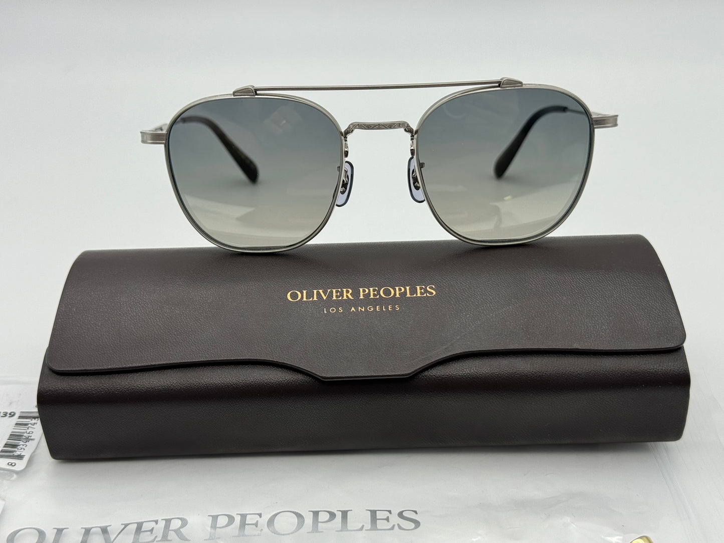 Oliver Peoples Mandeville 49mm Double Bridge Titanium OV1294ST Made In Japan NEW