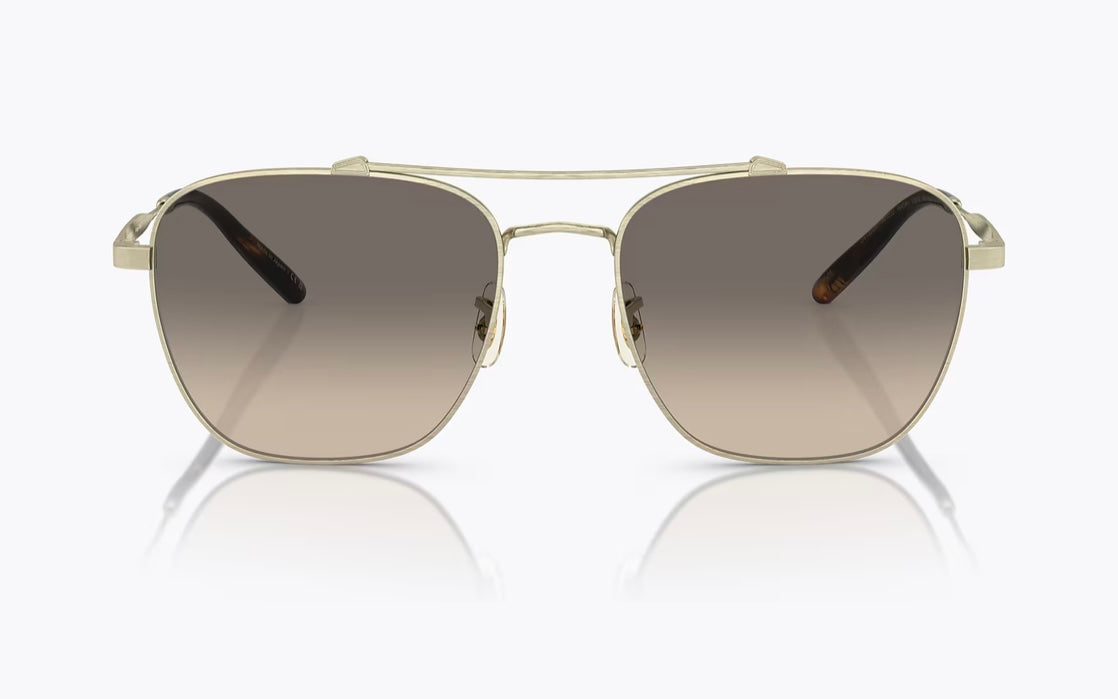 Oliver Peoples Marsan 55mm Brunello Cucinelli OV 1322 ST 525232 Titanium Brushed Gold / Shale Gradient Japan NEW