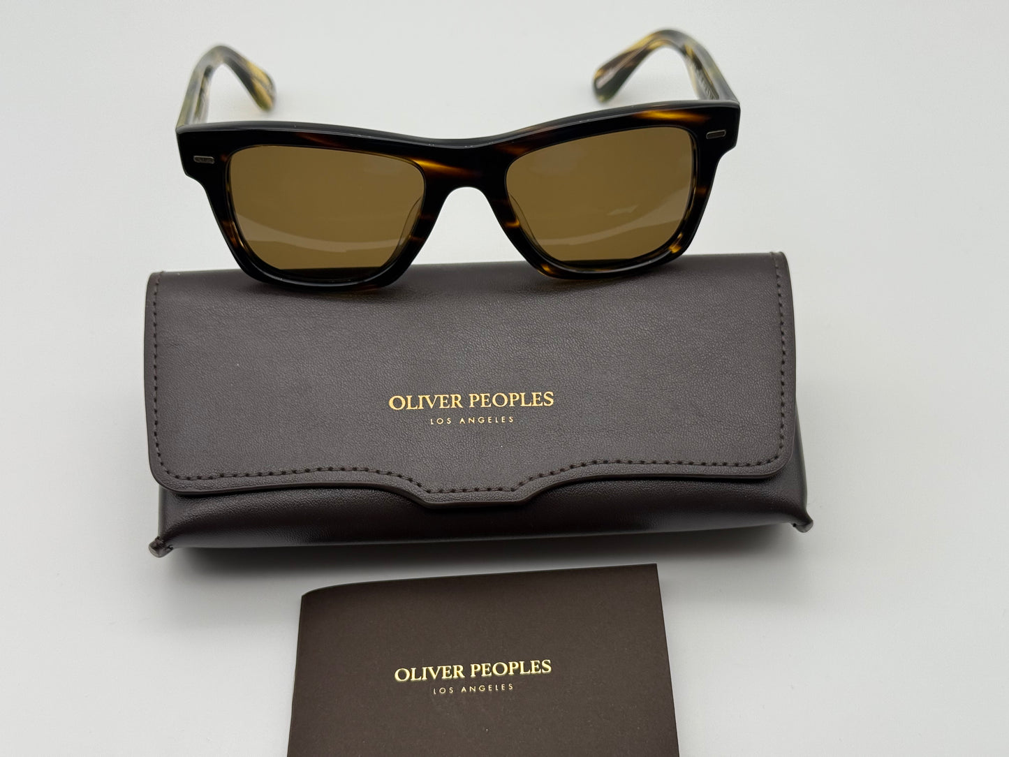 Oliver Peoples Oliver Sun 49mm True Brown Polarized / Cocobolo OV5393SU 100357 Italy Missing Box