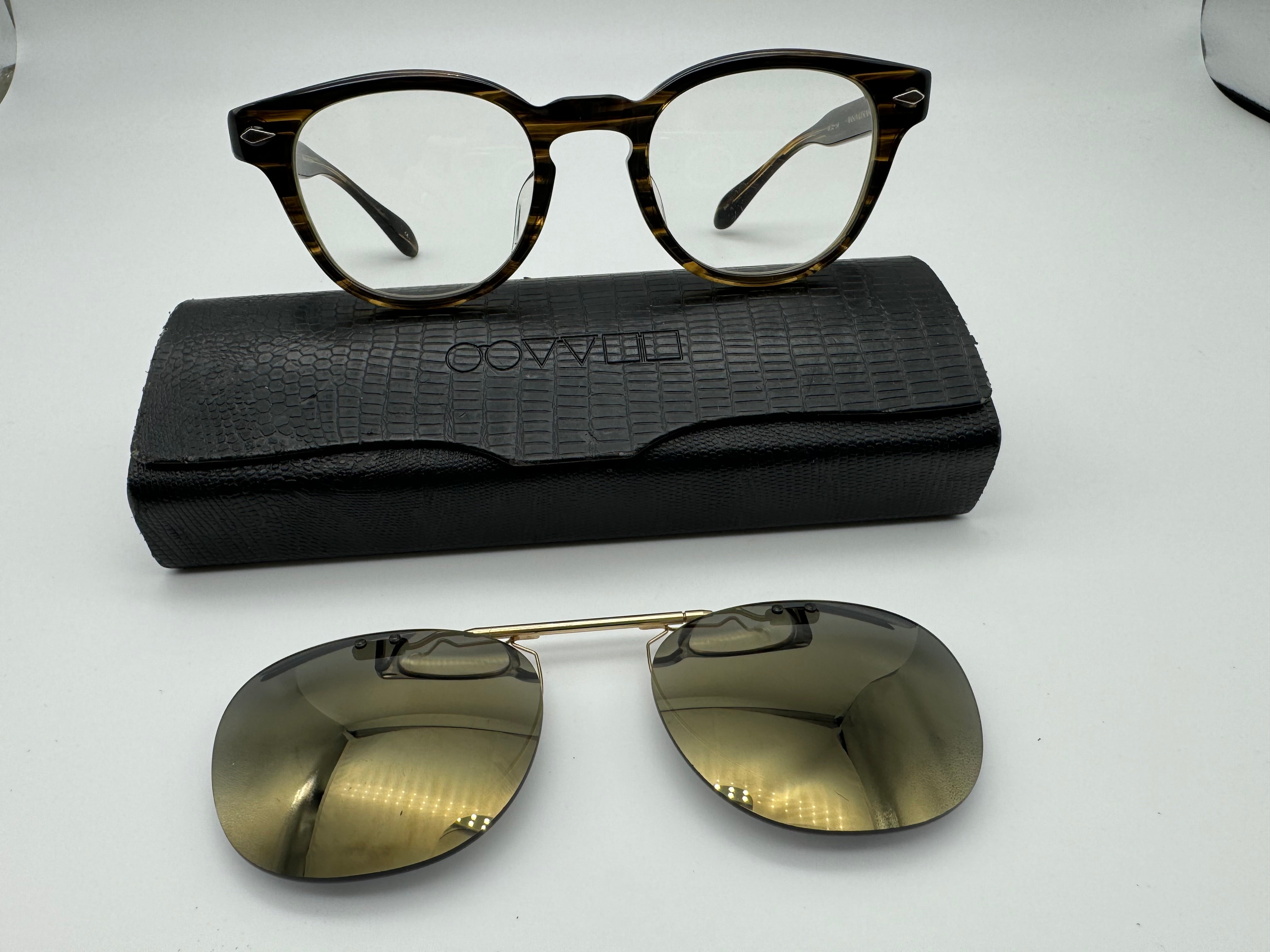 Oliver Peoples Tokyo 48mm Maison Kitsune With Flip Up Sunglass Clip Ma –  Shade Review Store