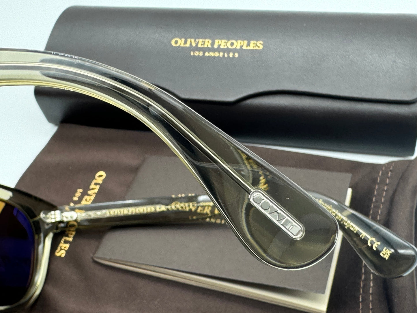 Oliver Peoples Rorke 47 mm OV 5509SU 1745G8 Sencha / Cognac Mirror Japan NEW