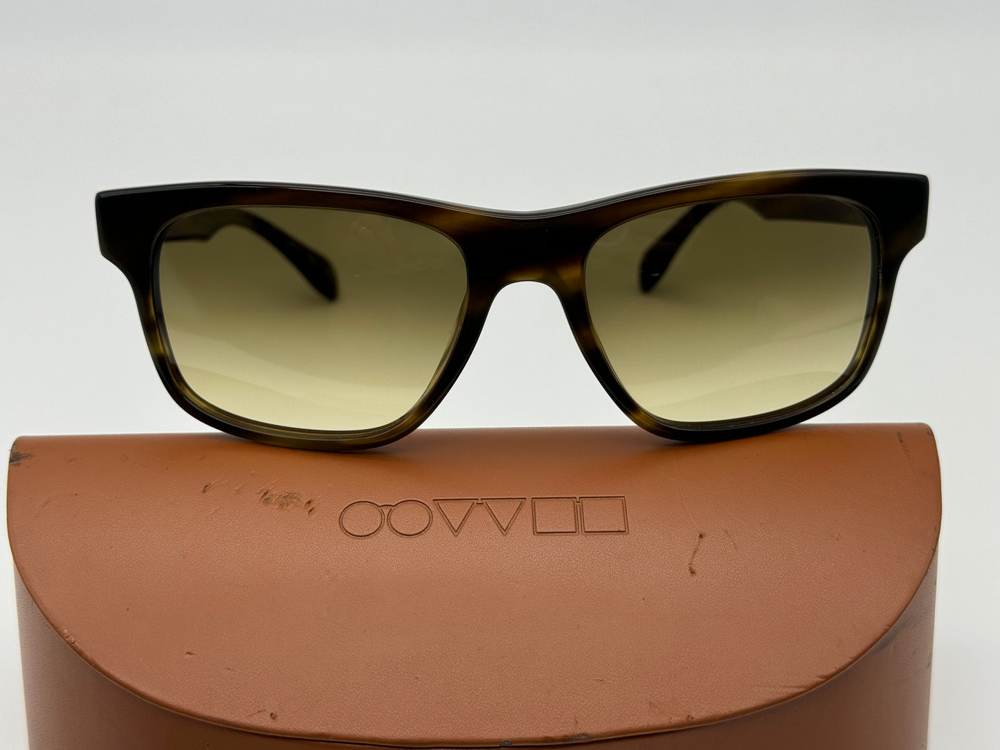 Oliver Peoples Becket 55mm OV 5267 S 121185 Moss Tortoise / Chrome Olive Photochromic VFX Italy NEW