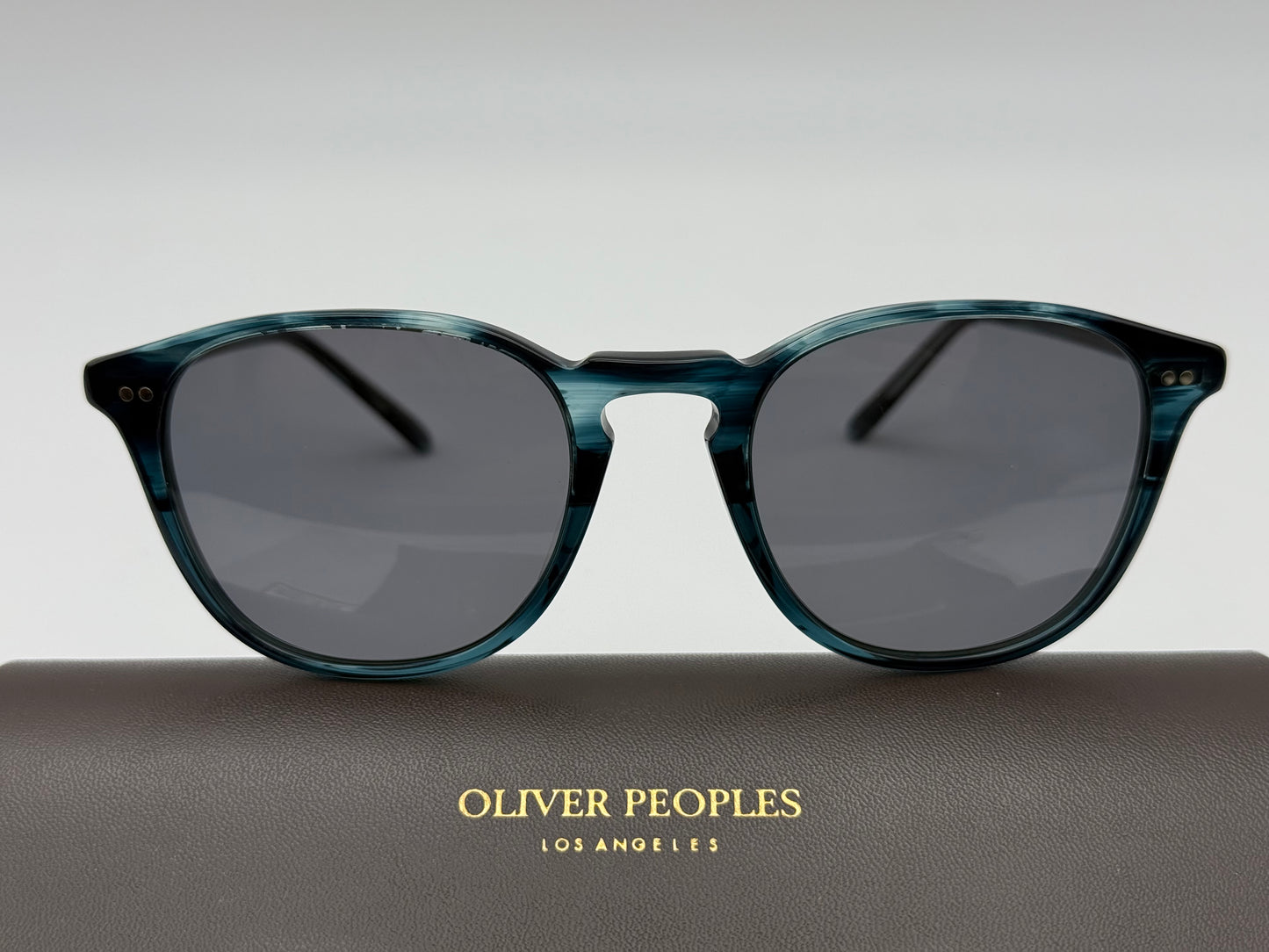 Oliver Peoples Forman L.A. 51mm Dark Blue VSB Carbon Grey Polarized OV 5414 167281 Italy NEW