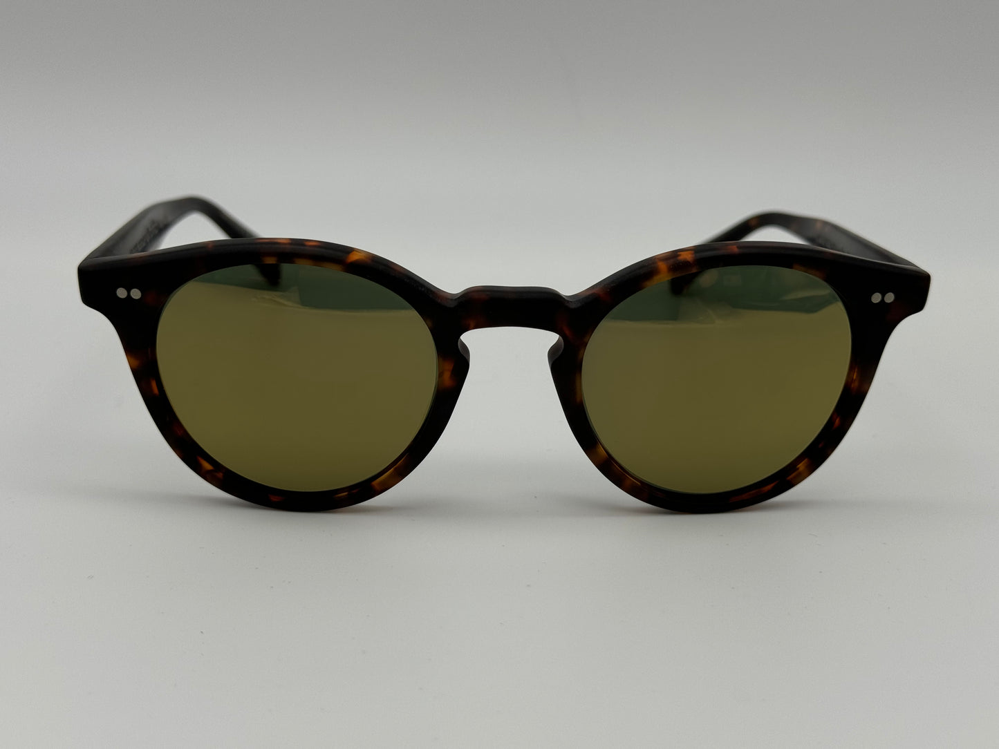 Oliver Peoples Romare 48mm Semi Matte Sable Tortoise/ G 15 Goldtone OV 5459 145408 Italy NEW