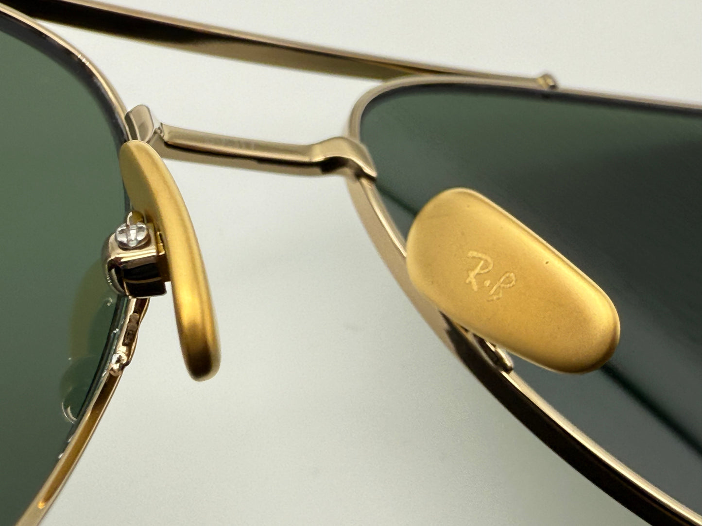 Ray-Ban William Titanium 59mm Gold / Green G 15 RB 8097 926531 Japan NEW