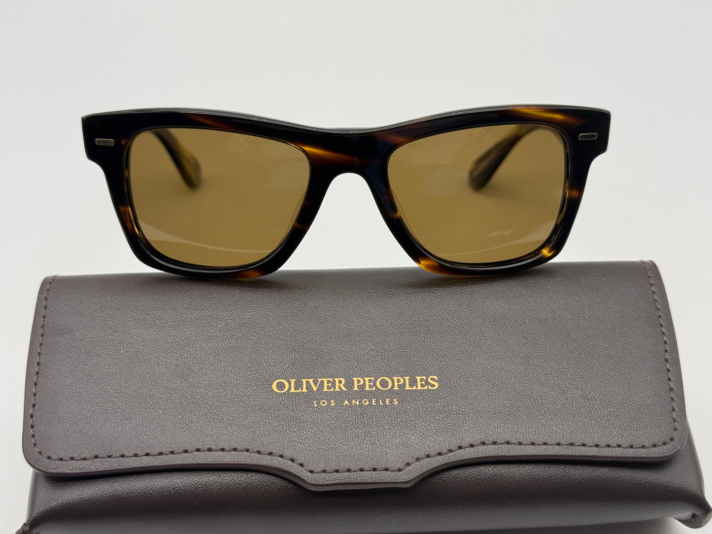 Oliver Peoples Oliver Sun 49mm True Brown Polarized / Cocobolo OV5393SU 100357 Italy Missing Box