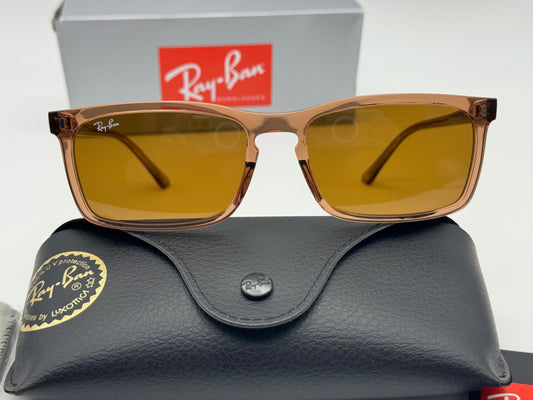 Ray-Ban RB 4435 59mm 6764 / 33 Polished Transparent Brown / Brown NEW