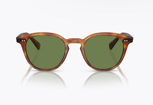 Oliver Peoples Desmon 48mm Matte Light Brown / Vibrant Green Sunglasses OV 5454 SU 14834E Italy NEW