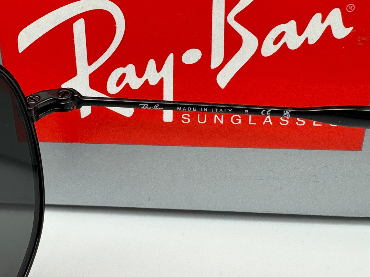 Ray-Ban Bain Bridge 57mm RB 3735 002/B1 Polished Black / Dark Gray Italy