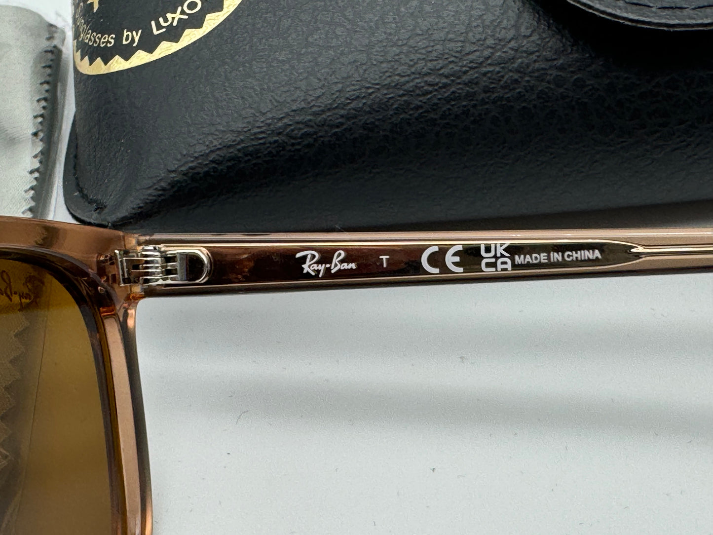 Ray-Ban RB 4435 59mm 6764 / 33 Polished Transparent Brown / Brown NEW