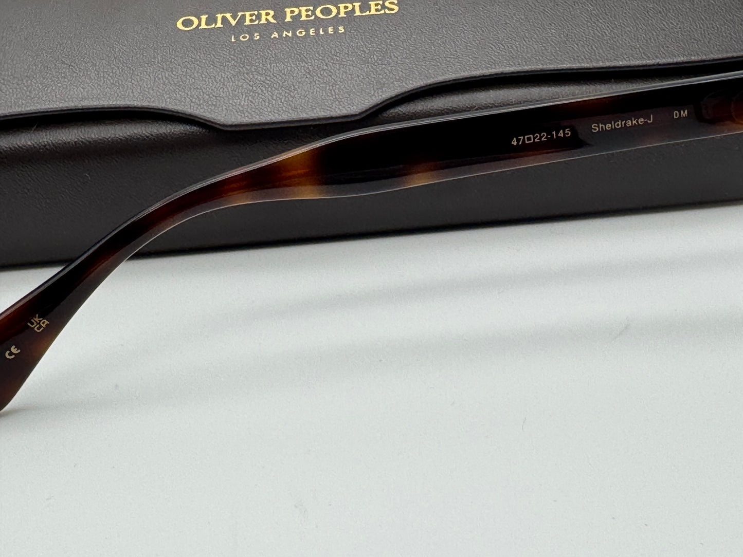 Oliver Peoples Sheldrake - J 47mm OV 7949 DM Dark Mahogany Demo Lens Japan NEW