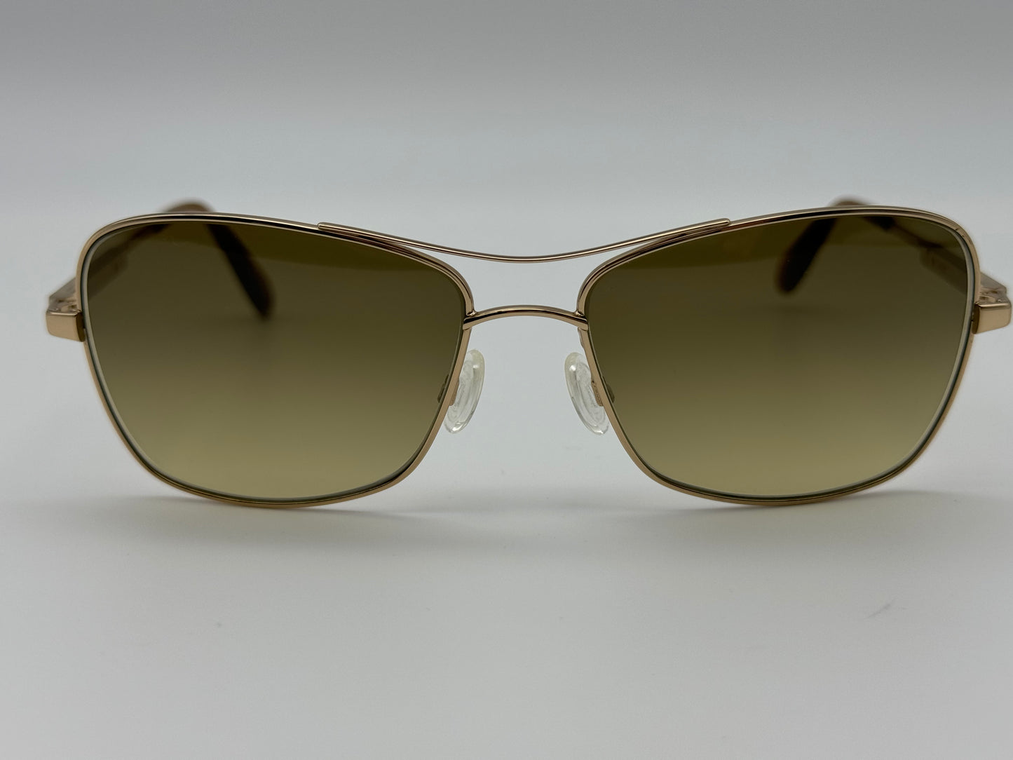 Oliver Peoples Sanford 57mm OV 1130 S Gold / Chrome Amber Photochromic 5132 / 85 Japan Preowned