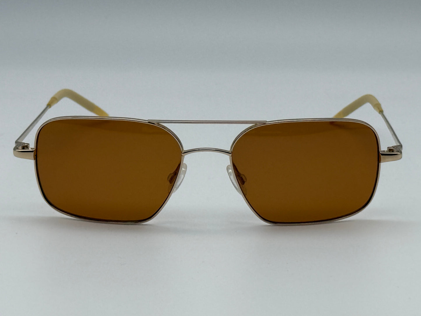 Oliver Peoples Victory 55mm Gold / Cognac VFX Lens Burn Notice First Gen (2003) Japan Polarized Missing Box