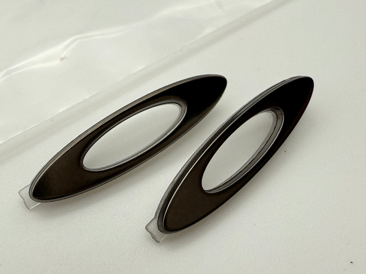 Oakley Drop Point Double Edge Ridgline Straight Back Replacement Icon Matte Gunmetal OEM Replacement