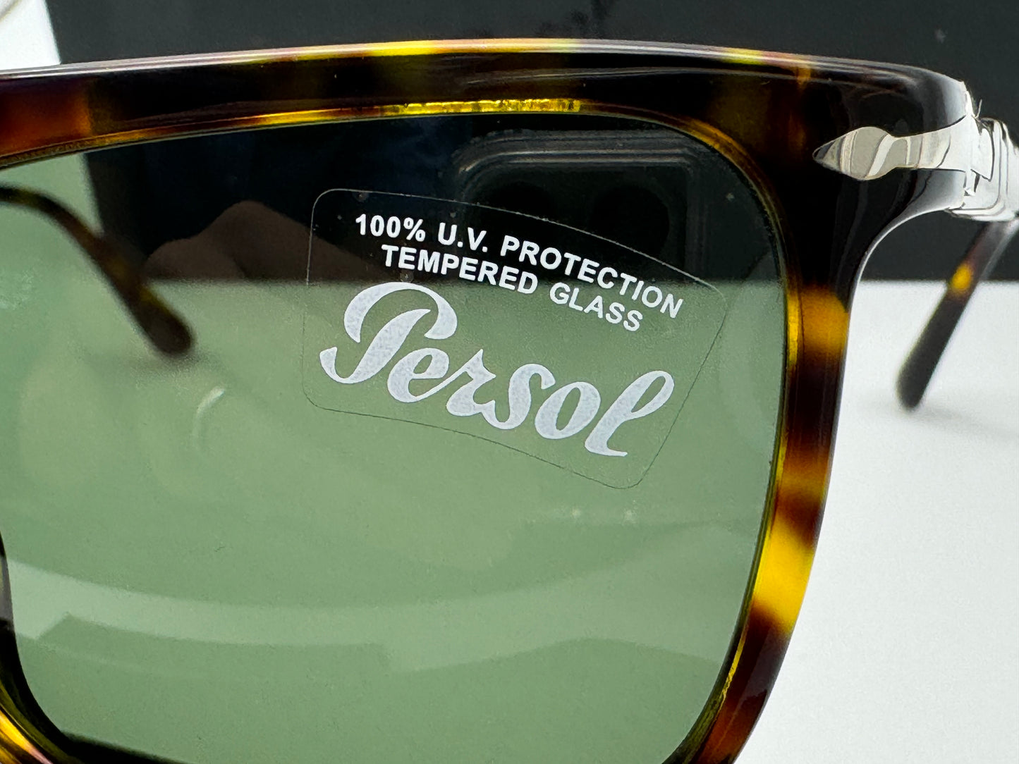 Persol PO 3225 56mm 24/31 Tortoise Green NEW