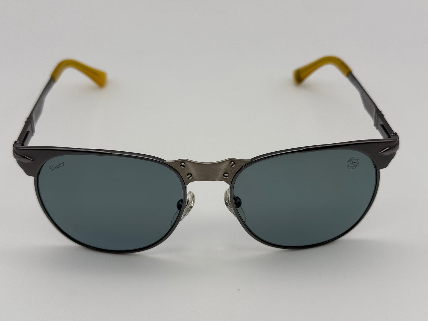 Persol x Stone Island PO 2470S 55mm Metal Pilot Italy Preowned