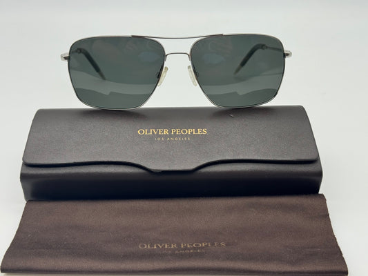 Oliver Peoples Clifton 58mm OV 1150 Midnight Express VFX Polarized Glass Lens 5036 / P2 Italy Preowned