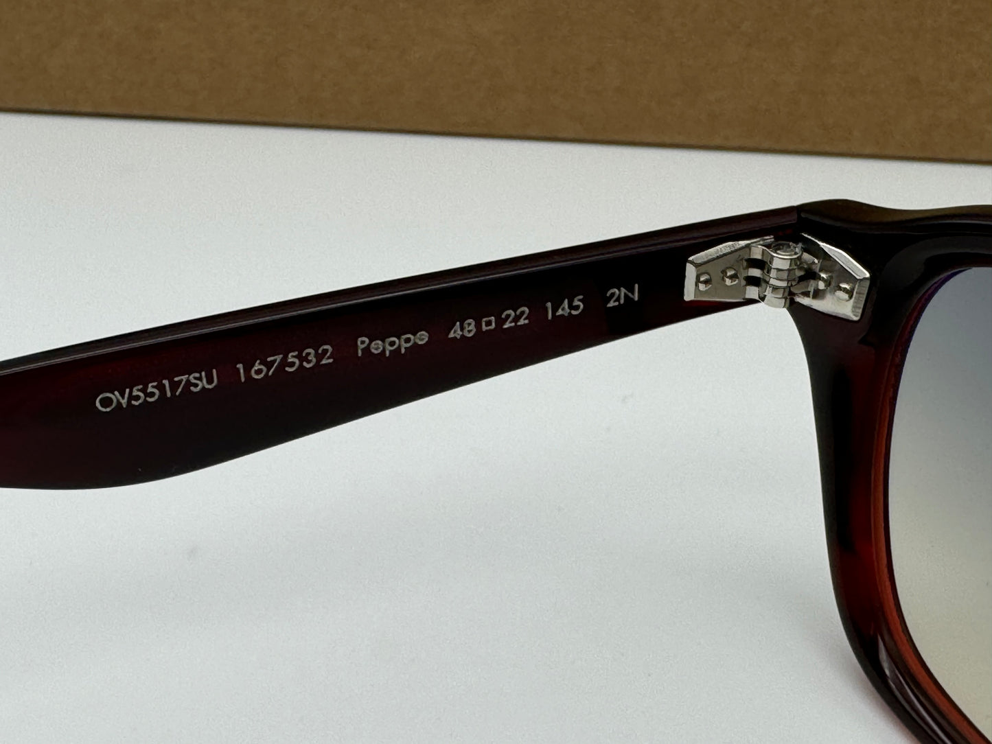 Oliver Peoples Peppe 48mm Bordeaux Bark / Shale Gradient OV 5517 167532 Brunello Cucinelli Italy NEW