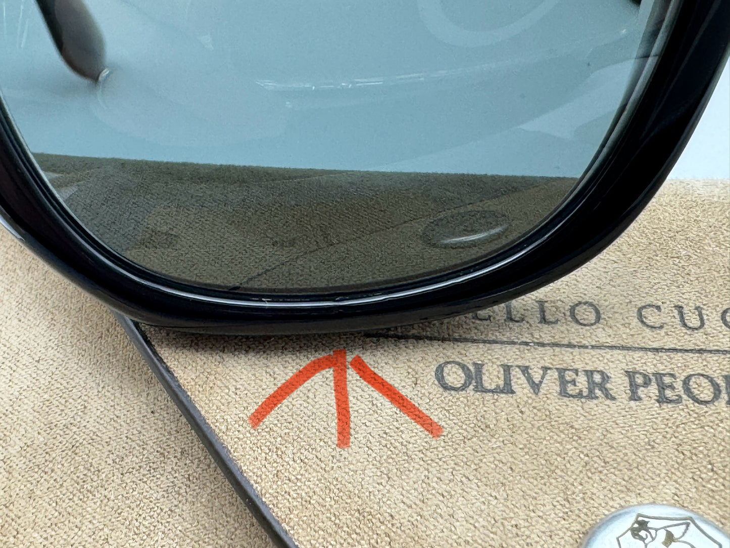 Oliver Peoples Filu 50mm Black / Midnight Express Polarized 1005P72 SU Brunello Cucinelli Italy Open Box