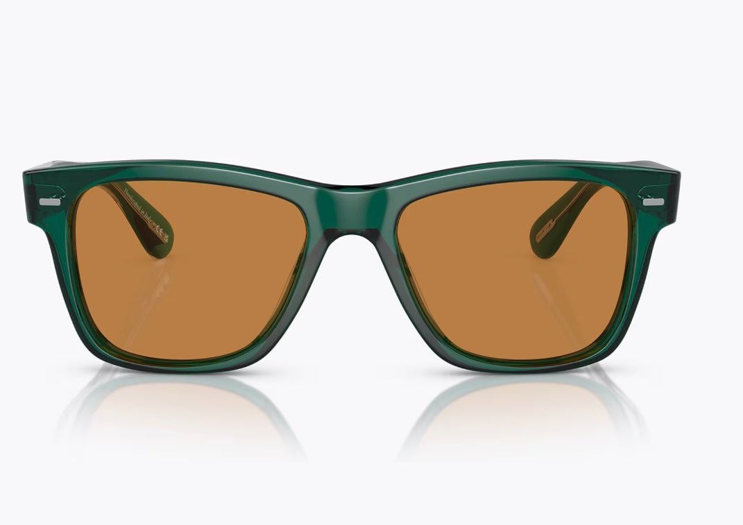 Oliver Peoples Oliver 54mm Translucent Dark teal / Cognac OV 5393 SU 176353 Italy NEW