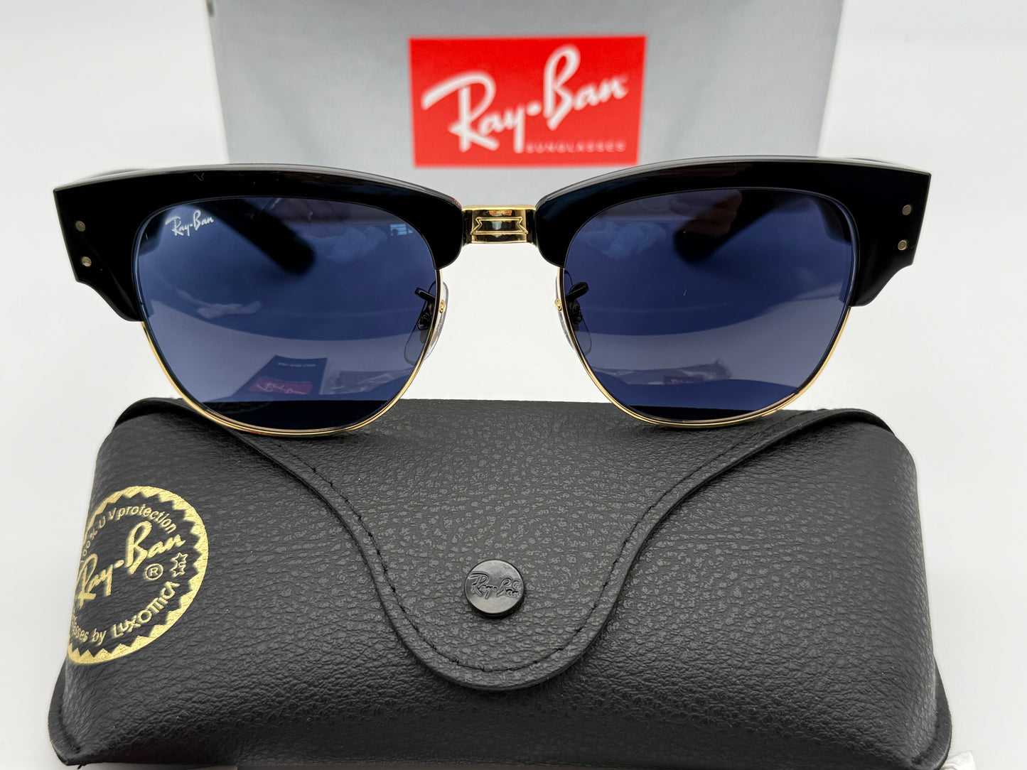 Ray-Ban Mega Clubmaster 53mm Transitions Photochromic Sapphire RB 0316 901 / GG Italy Read Description