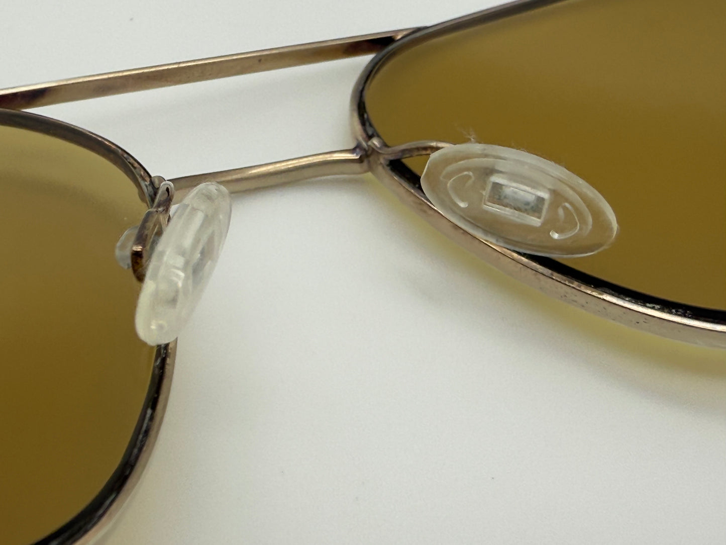 Oliver Peoples Victory 55mm Gold / Amber Polymer Lens Japan READ Description