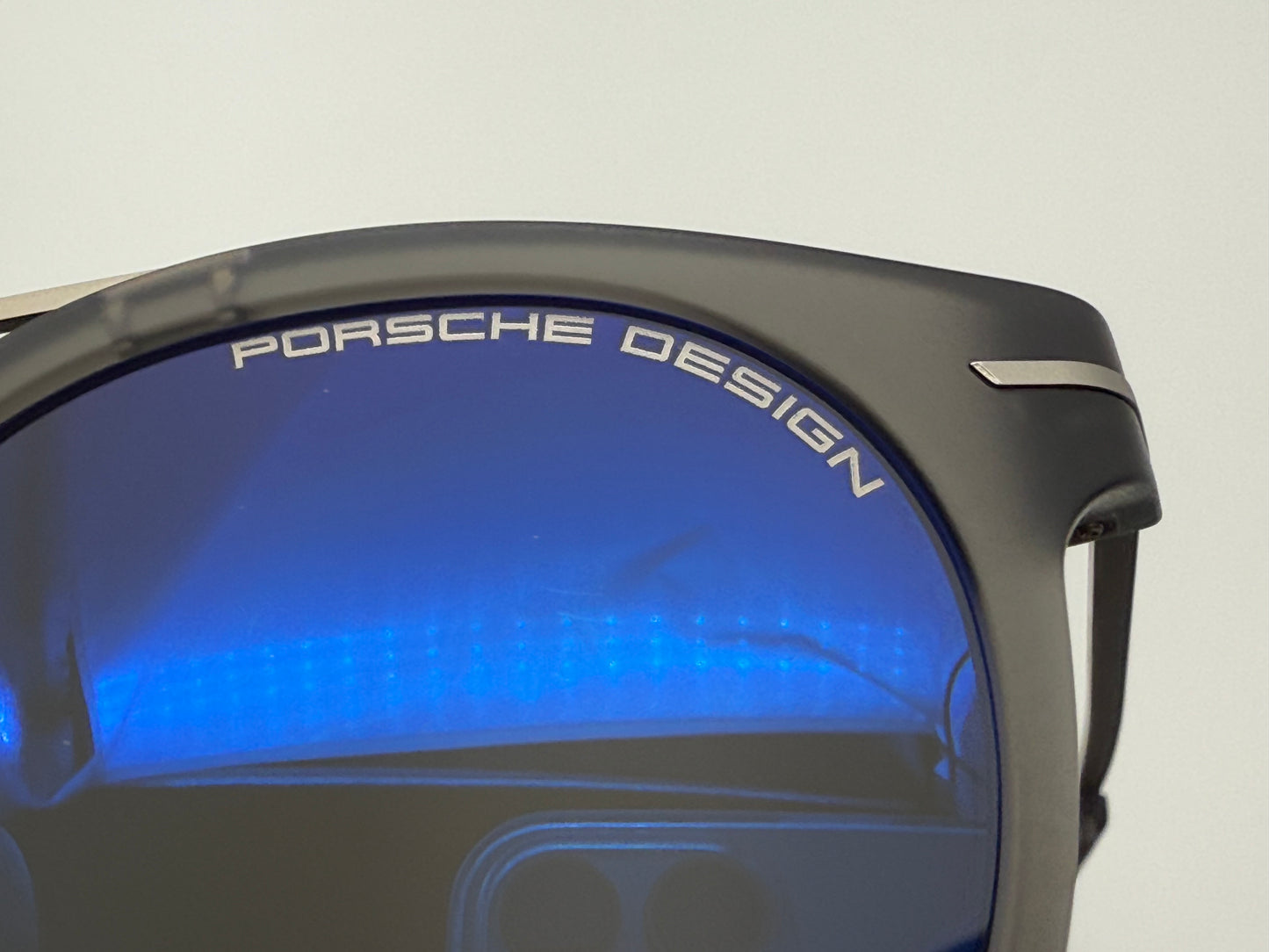 Porsche Design Sunglasses P 8644 50mm Smoke / Blue Mirror Italy NEW