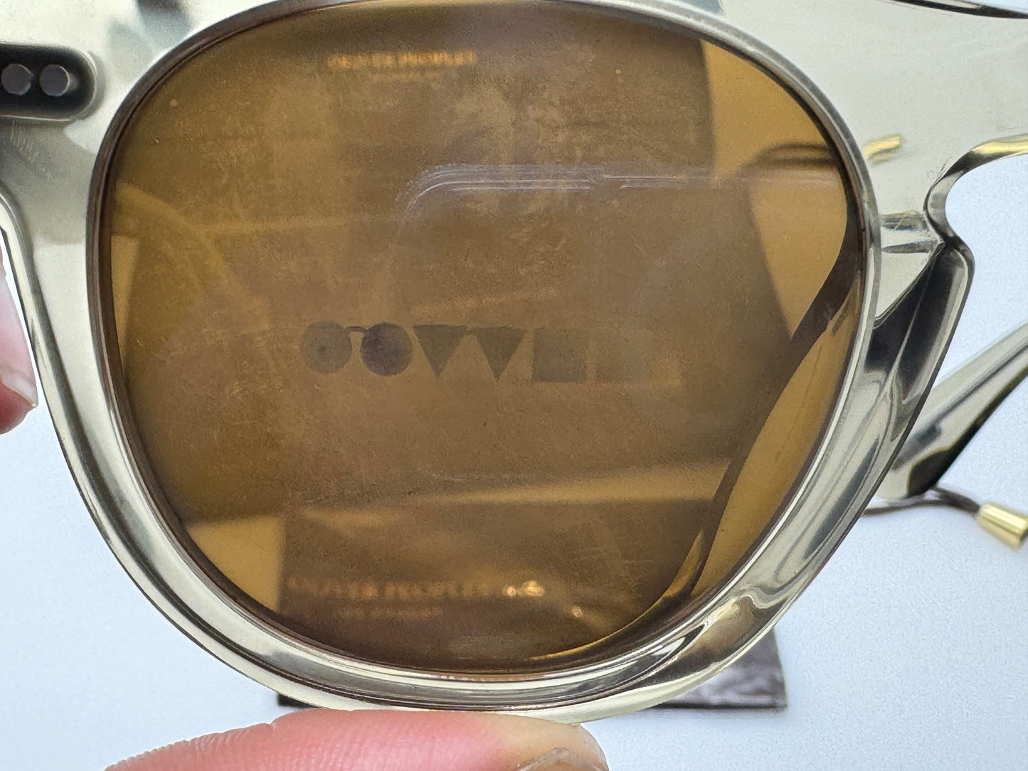 Oliver Peoples Rorke 47 mm OV 5509SU 1745G8 Sencha / Cognac Mirror Japan NEW