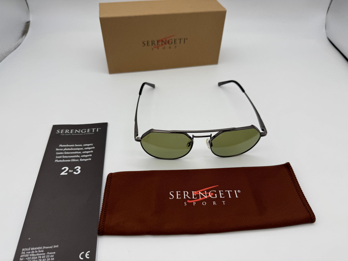 Serengeti Shelby 54mm SS 533005 Matte / Gunmetal Spirit Polarized 555NM NEW