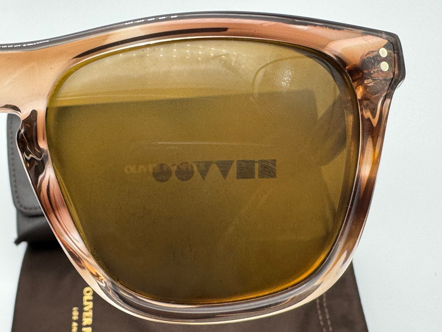 Oliver Peoples Lynes Sun 55mm Washed Sunstone / True Brown OV 5449 172652 Italy NEW