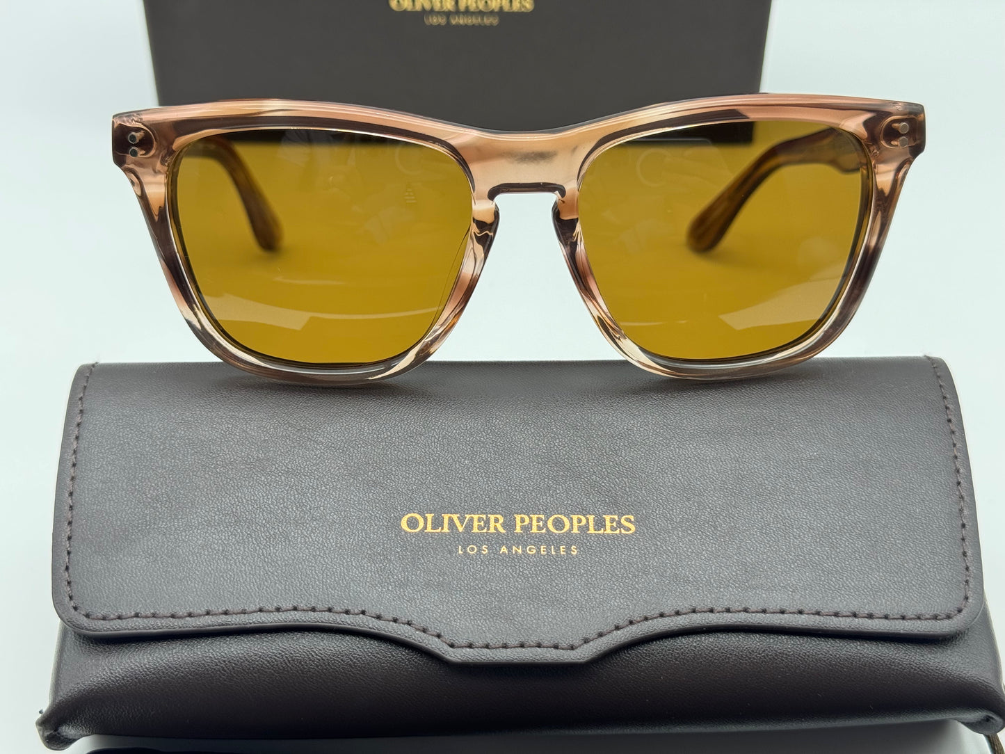 Oliver Peoples Lynes Sun 55mm Washed Sunstone / True Brown OV 5449 172652 Italy NEW