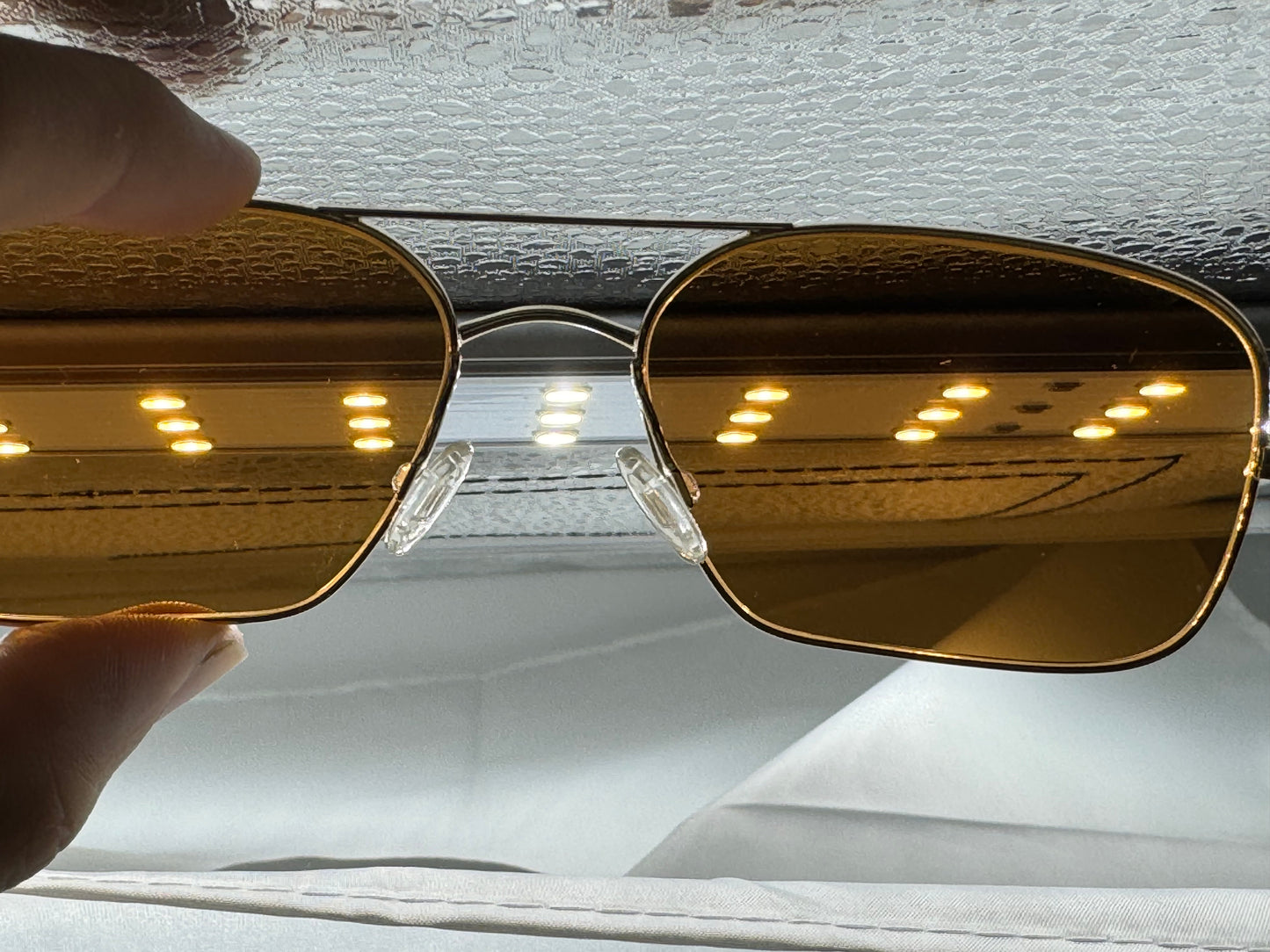 Oliver Peoples Victory G 55 Gold / Cognac Burn Notice Michael Weston Rare Polarized Missing Box