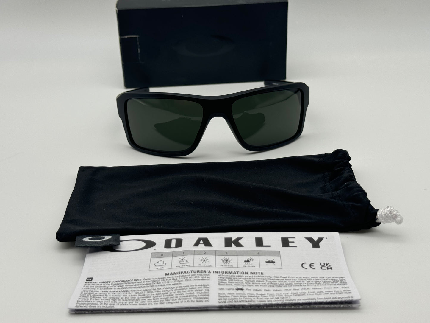 Oakley Double Edge 66mm Matte Black / Dark Gray OO 9390 0166 NEW