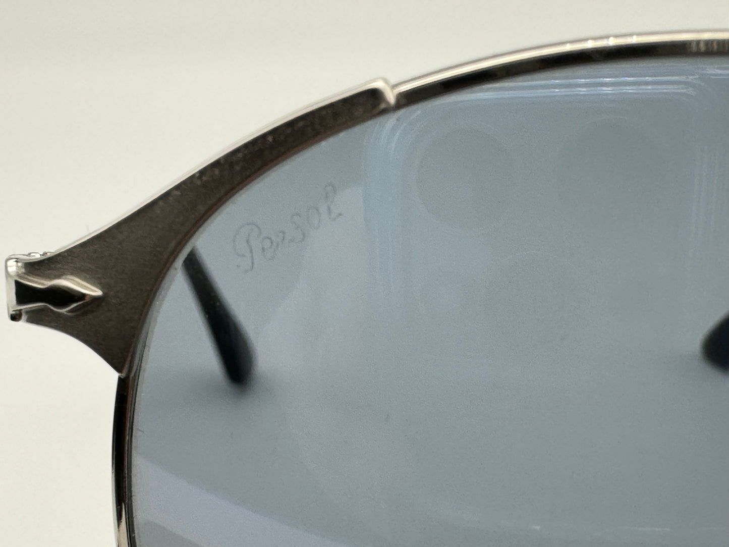 Persol PO 2649 55mm Silver / Light Blue 518 / 56 Italy NEW