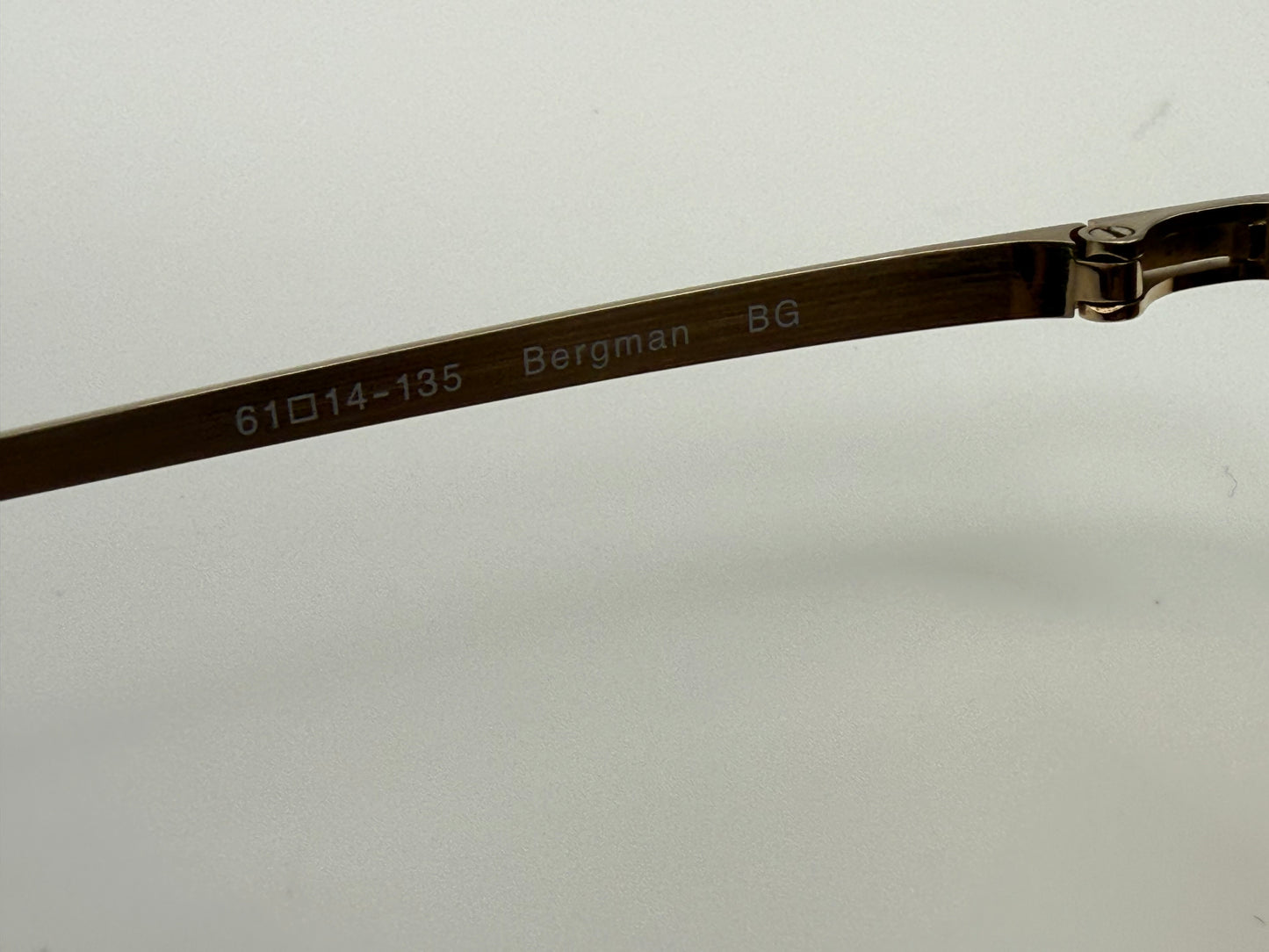 Oliver Peoples Bergman 61mm Custom Sunglasses | Brushed Gold / Peach Gold Mirror Missing Box