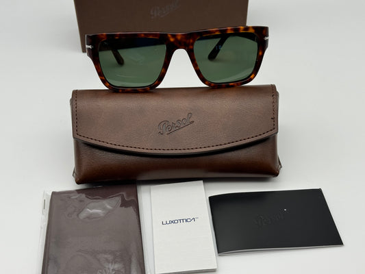 Persol PO 3348 55mm Havana / G15 24/31 Italy NEW