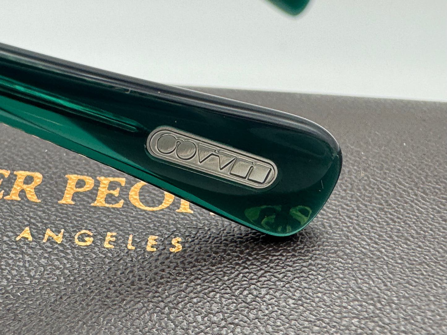 Oliver Peoples Desmon Sun 50mm OV 5454 Translucent Dark Teal / Cognac 176353 Italy NEW