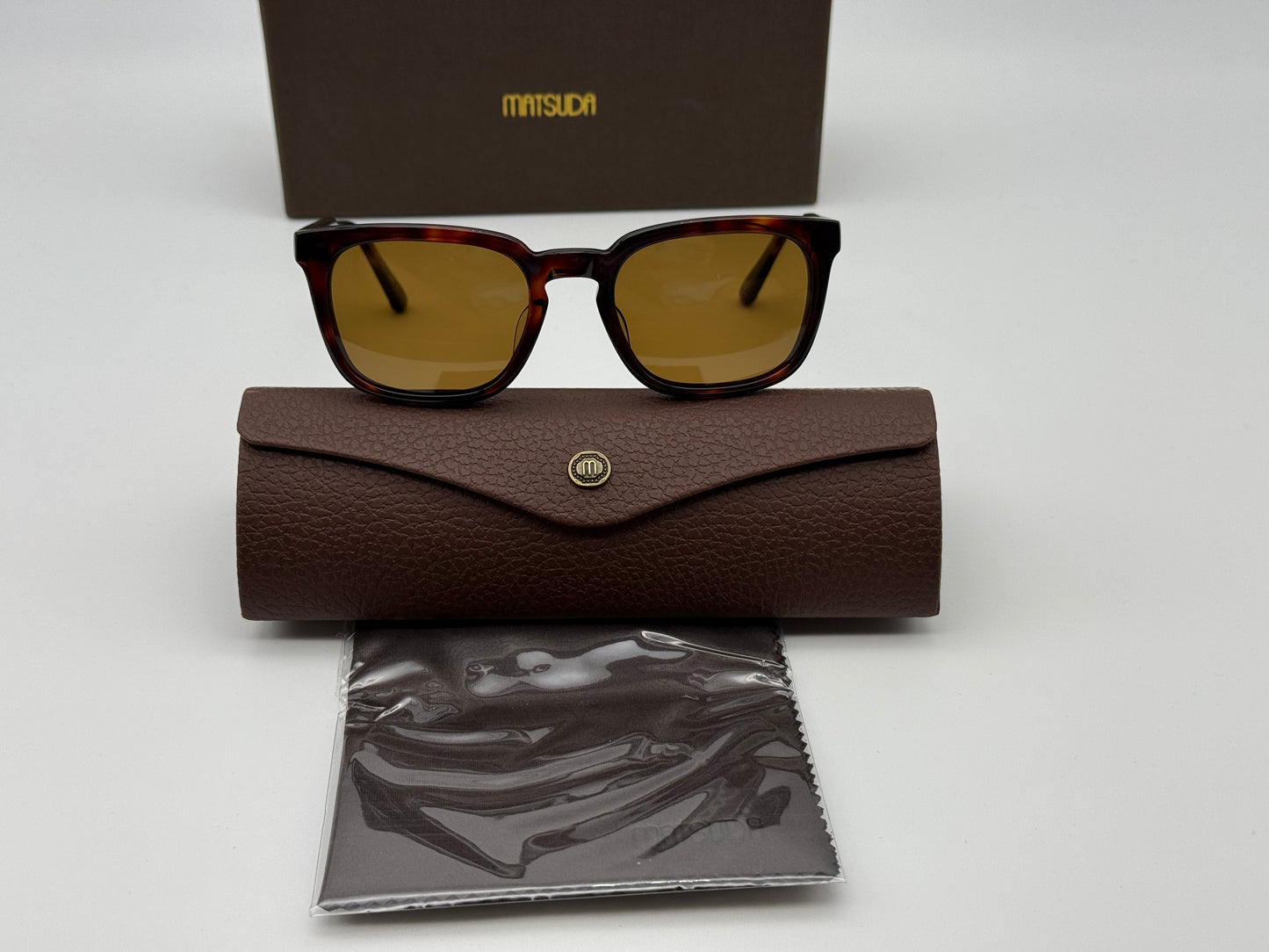 Matsuda M 1008 47mm Red Havana Tortoise / Brown Japan Open Box