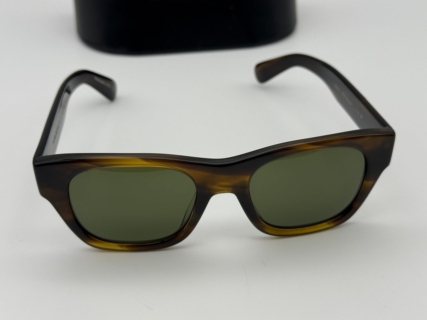 Oliver Peoples Keenan 51mm Bark / Green G-15 OV 5418 167752 Preowned