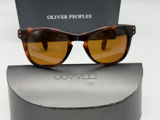 Oliver Peoples for Porter Folding 51mm Dark Amber / Brown Preowned