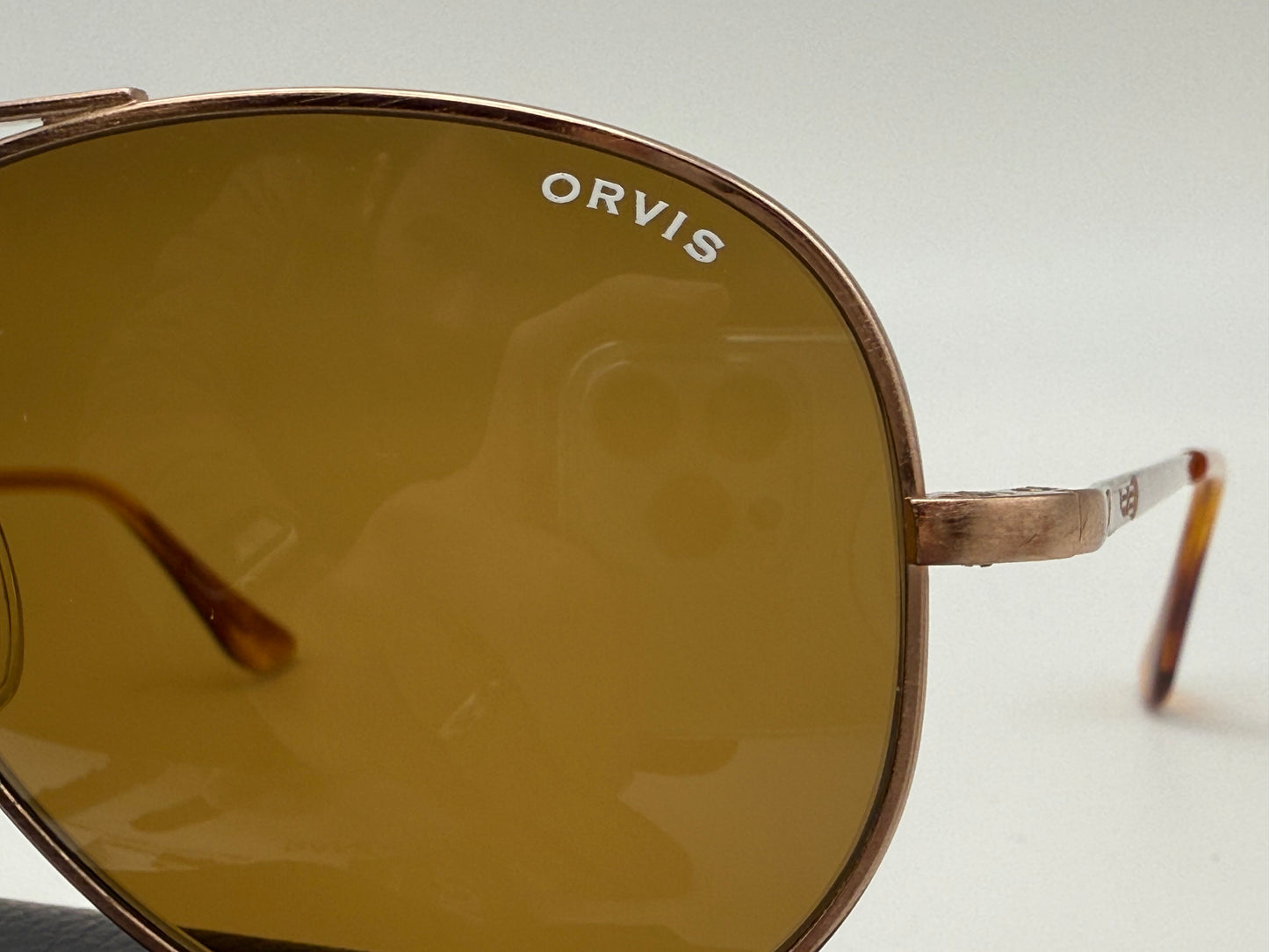 Randolph Engineering x Orvis Collaboration Concorde 57mm Rose Gold Statin / Brown Glass Sky Force USA Made Preowned