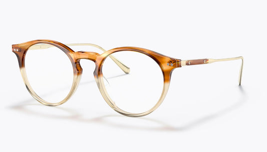 Oliver Peoples Eduardo R 48mm OV 5483 Honey VSB / Brushed Gold / Blue Light Filter NEW