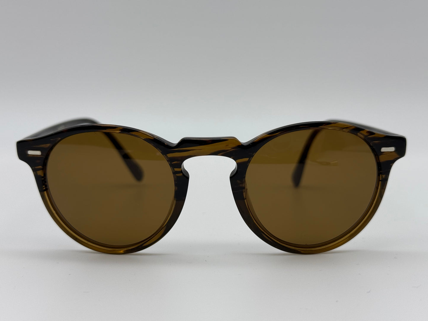 Oliver Peoples GREGORY PECK SUN 47mm Tortoise/Crystal B15 OV 5217S 100153 Tortoise Italy Preowned